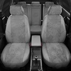 Авточехлы для УАЗ Патриот-лимитед 2 с 2014-2020 г., джип, алькантара, экокожа, цвет серый - Фото 3