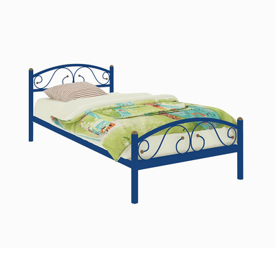 Кровать «Вероника Мини Плюс», 800×2000 мм, металл, цвет синий