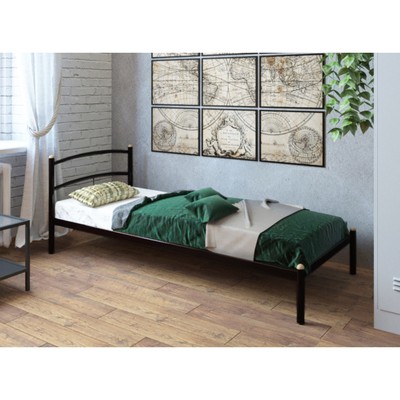 Кровать «Хостел», 800×2000 мм, металл, цвет чёрный