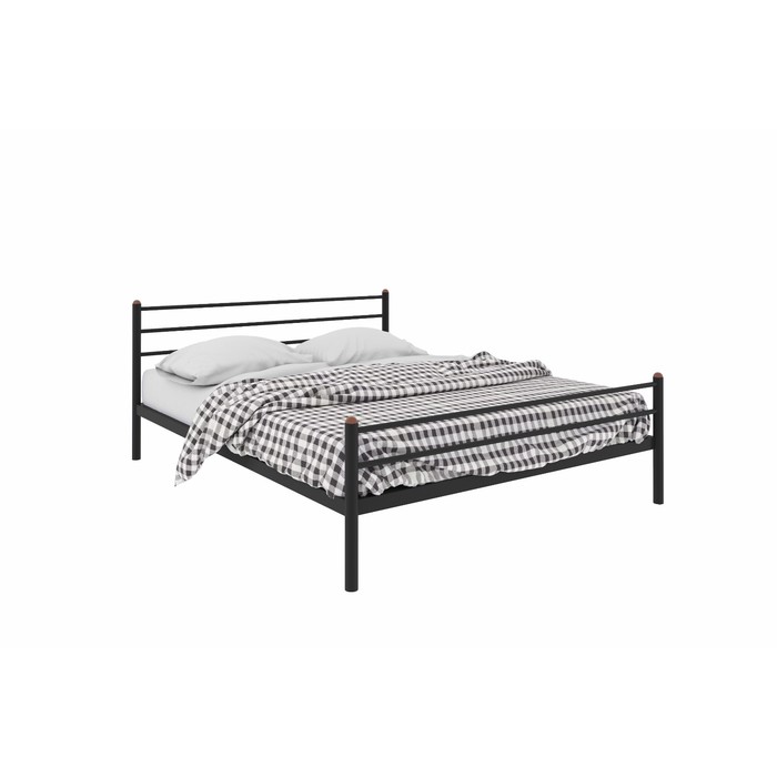Кровать «Милана Плюс», 1400×1900 мм, металл, цвет чёрный