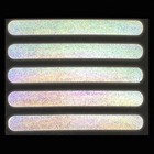 Светоотражающая термонаклейка «Полосы», 12 × 1,5 см, 5 шт на листе, цвет серый - Фото 3