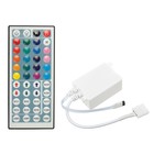Мини-контроллер Ecola для RGB ленты, 12 – 24 В, 6 А, пульт ДУ - фото 8652910