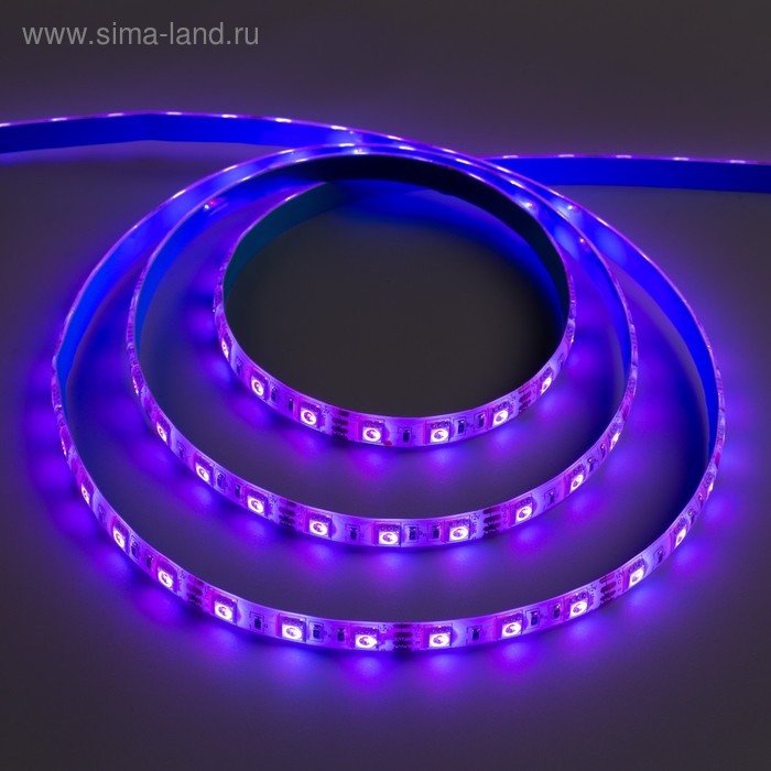 Cветодиодная лента Ecola PRO 5 м, IP65, SMD5050, 60 LED/м, 14.4 Вт/м, 12 В, RGB - Фото 1