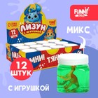 Лизун - слайм «Животные», твёрдый, с игрушкой, МИКС 3170723 - фото 228037