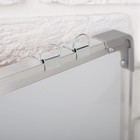 Доска магнитно-маркерная, двусторонняя, с полочкой, 90×60 см - Фото 5