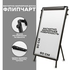 Флипчарт магнитно-маркерный, регулировка высоты, 90×60 см - Фото 2