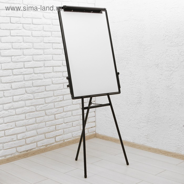 Флипчарт магнитно-маркерный, регулировка высоты, 90×60 см - Фото 1