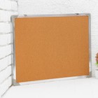 Доска двусторонняя, пробковая и магнитно-маркерная, 60×45 см - Фото 1