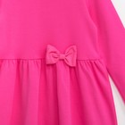 Платье для девочки, розовое, р.34 (122-128 см) - Фото 6