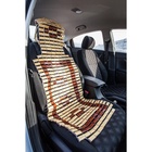 Накидка-массажер TORSO, на сиденье с капюшоном, 43×115 см, бамбук, бежевый - Фото 4