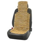 Накидка-массажер TORSO, на сиденье с капюшоном, 43×109 см, бамбук, бежевый - Фото 1