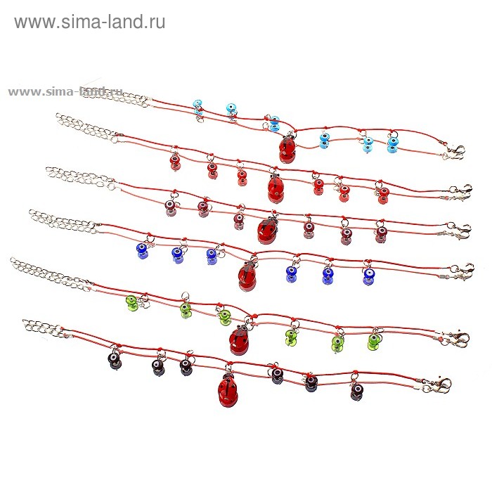 Браслет - оберег на ногу «Глазик» - Фото 1