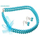 Набор 2 предмета: серьги, бусы «Классика» бант - Фото 1