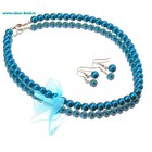 Набор 2 предмета: серьги, бусы «Классика» бант - Фото 5