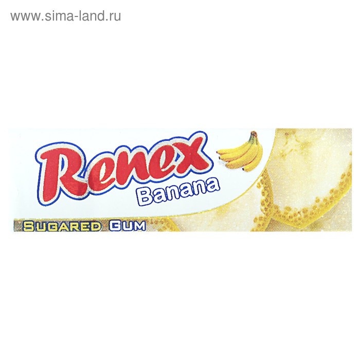 Жевательная резинка Renex со вкусом банана, 15г. - Фото 1