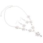 Набор 2 предмета: серьги, колье «Легкий флирт» цветочки - Фото 2