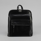 Рюкзак-сумка, отдел на молнии, 2 наружных кармана, цвет чёрный - Фото 2