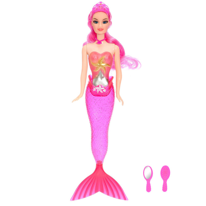Кукла сказочная «Русалочка» с аксессуарами, свет 43477