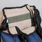 Рюкзак туристический, 55 л, с расширением, отдел на шнурке, наружный карман, цвет синий/бежевый - Фото 5