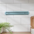 Держатель для ножей магнитный Доляна «Цветная линия», 33 см, цвет голубой - Фото 4