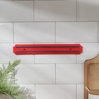 Держатель для ножей магнитный Доляна «Цветная линия», 33 см, цвет красный - Фото 5