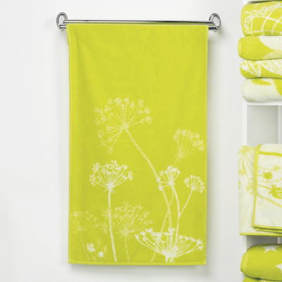Полотенце махровое "Этель" Зонтики, цвет лайм, 50х90 см, 100% хл, 420 г/м²