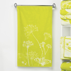 Полотенце махровое "Этель" Зонтики, цвет лайм, 70х130 см, 100% хл, 420 г/м² - Фото 1