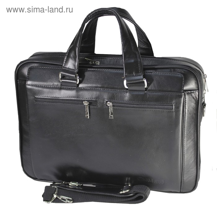 Сумка мужская портфель, размер 43х33х10 см, цвет чёрный - Фото 1