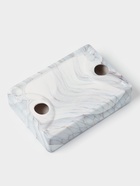 Набор аксессуаров для ванной комнаты «Мрамор», 4 предмета, дозатор, мыльница, 2 стакана - Фото 8