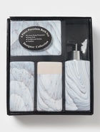 Набор аксессуаров для ванной комнаты «Мрамор», 4 предмета, дозатор, мыльница, 2 стакана - Фото 9