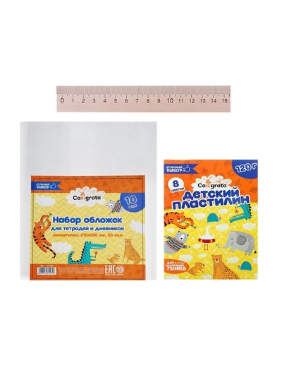 Набор первоклассника, 42 предмета, Calligrata «Классический», в картонной коробке