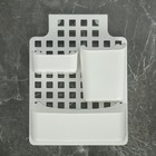 Корзина для хранения подвесная с контейнерами, 29×9,5×38 см, цвет белый - Фото 2