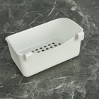 Корзина для хранения подвесная с контейнерами, 29×9,5×38 см, цвет белый - Фото 11