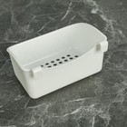 Корзина для хранения подвесная с контейнерами, 29×9,5×38 см, цвет белый - Фото 4