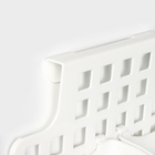 Корзина для хранения подвесная с контейнерами, 29×9,5×38 см, цвет белый - Фото 4