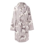 Халат женский KAFTAN "White bear" белый, р-р 44-46, 100% п/э, велсофт - Фото 1