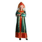 Русский народный костюм "Марья Искусница", платье, кокошник, р-р 44, рост 172 см, цвет малахит - Фото 3
