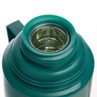 Термос со стеклянной колбой "Классик" с 1 кружкой и 1 чашкой,  1 л, 13 х 29 см, зелёный - Фото 3