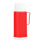 Термос со стеклянной колбой "Классик" с 1 кружкой и 1 чашкой,  1 л, 13 х 29 см, красный - фото 321006840