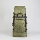 Рюкзак туристический, 55 л, отдел на шнурке, 2 наружных кармана, цвет зелёный - Фото 2