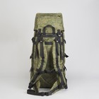 Рюкзак туристический, 55 л, отдел на шнурке, 2 наружных кармана, цвет зелёный - Фото 3