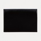 Обложка для паспорта, цвет тёмно-коричневый - Фото 2