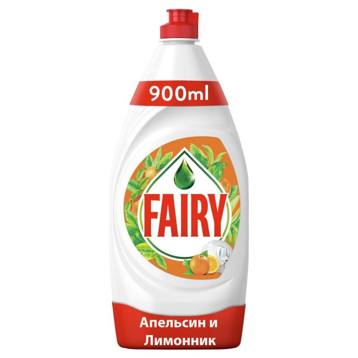 Средство для мытья посуды Fairy, гель, апельсин и лимонник, 900 мл - Фото 1