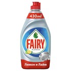 Средство для мытья посуды Fairy «Лимон и лайм», 430 мл - Фото 1