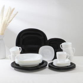 Сервиз столовый Carine White&Black, 30 предметов