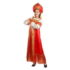 Русский народный костюм "Любавушка", платье, кокошник, атлас, р-р 46, рост 170 см - Фото 2