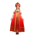 Русский народный костюм "Любавушка", платье, кокошник, атлас, р-р 52, рост 170 см - Фото 1