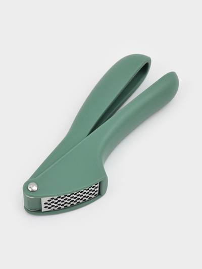 Пресс для чеснока Доляна «Уточка», 16 см, зелёный