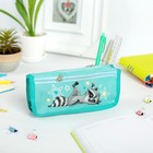 Пенал школьный, текстиль, 2 отделения, 8×21×4 см «Енотик» - Фото 2