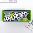 Пенал школьный, текстиль, 2 отделения, 8×21×4 см«Гол» - Фото 2